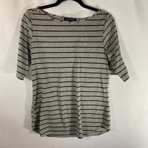 Green Envelope Gray Top With Black Stripes